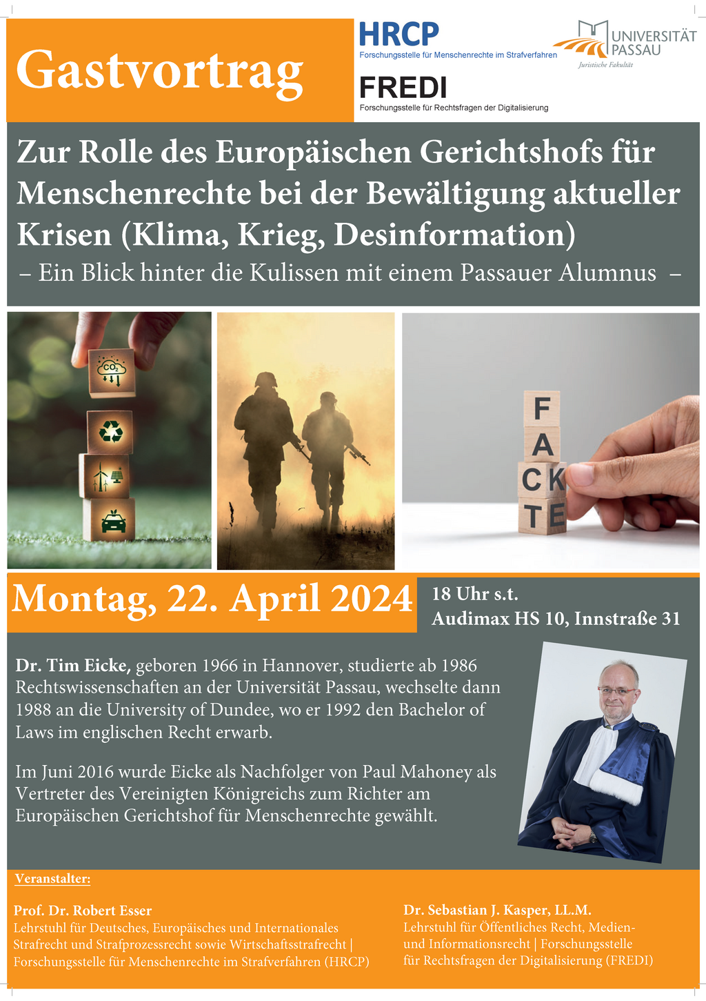 Gastvortag Tim Eicke