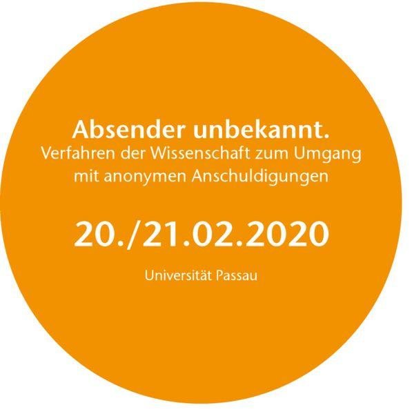 Einladung zur Tagung „Absender unbekannt"