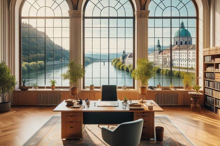 Dekoratives Bild der Kachel 'ber uns'