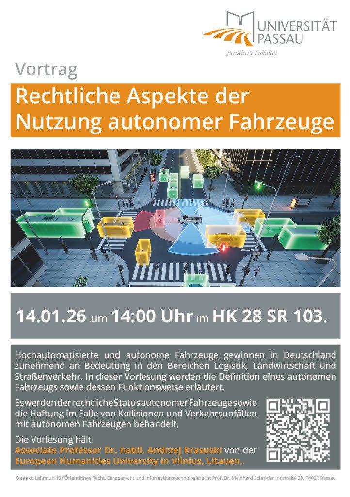 Rechtliche Aspekte der Nutzung autonomer Fahrzeuge
