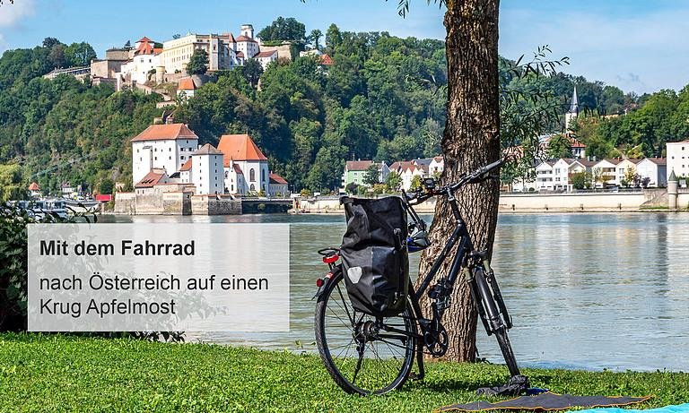 Mit dem Fahrrad nach Österreich auf einen Krug Apfelmost