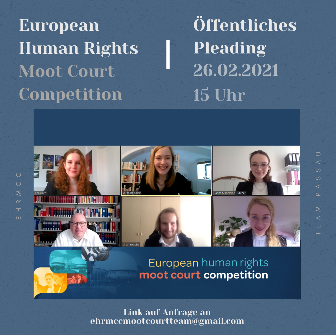 Einladung Moot Court 2021