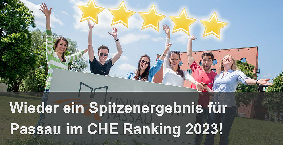 Wieder Spitzenergebnis für Passau im CHE Ranking 2023!