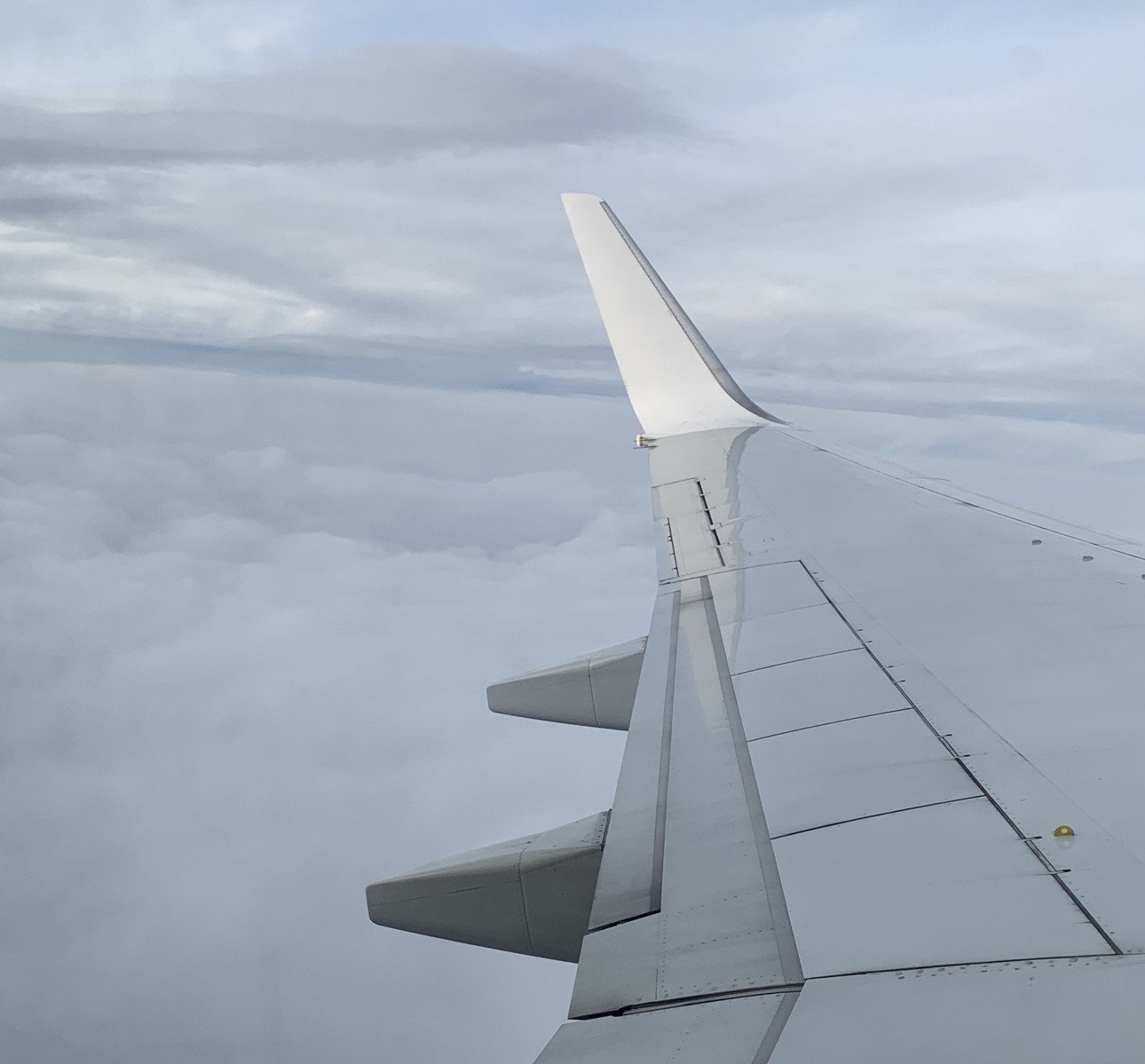 Bild aus dem Flgzeugfenster