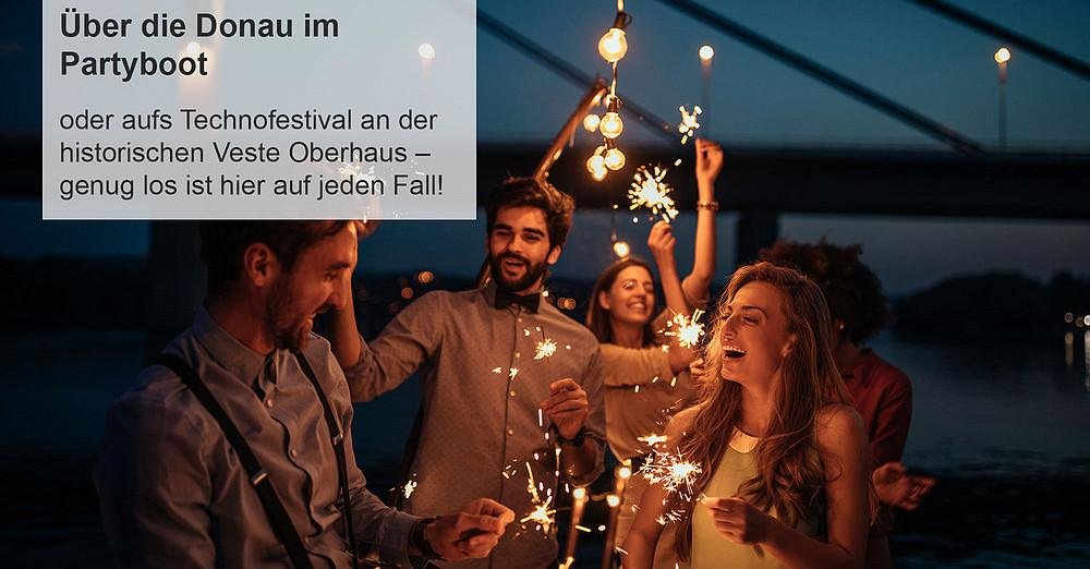 Über die Donau im Partyboot oder aufs Technofestival an der historischen Veste Oberhaus – genug los ist hier auf jeden Fall!