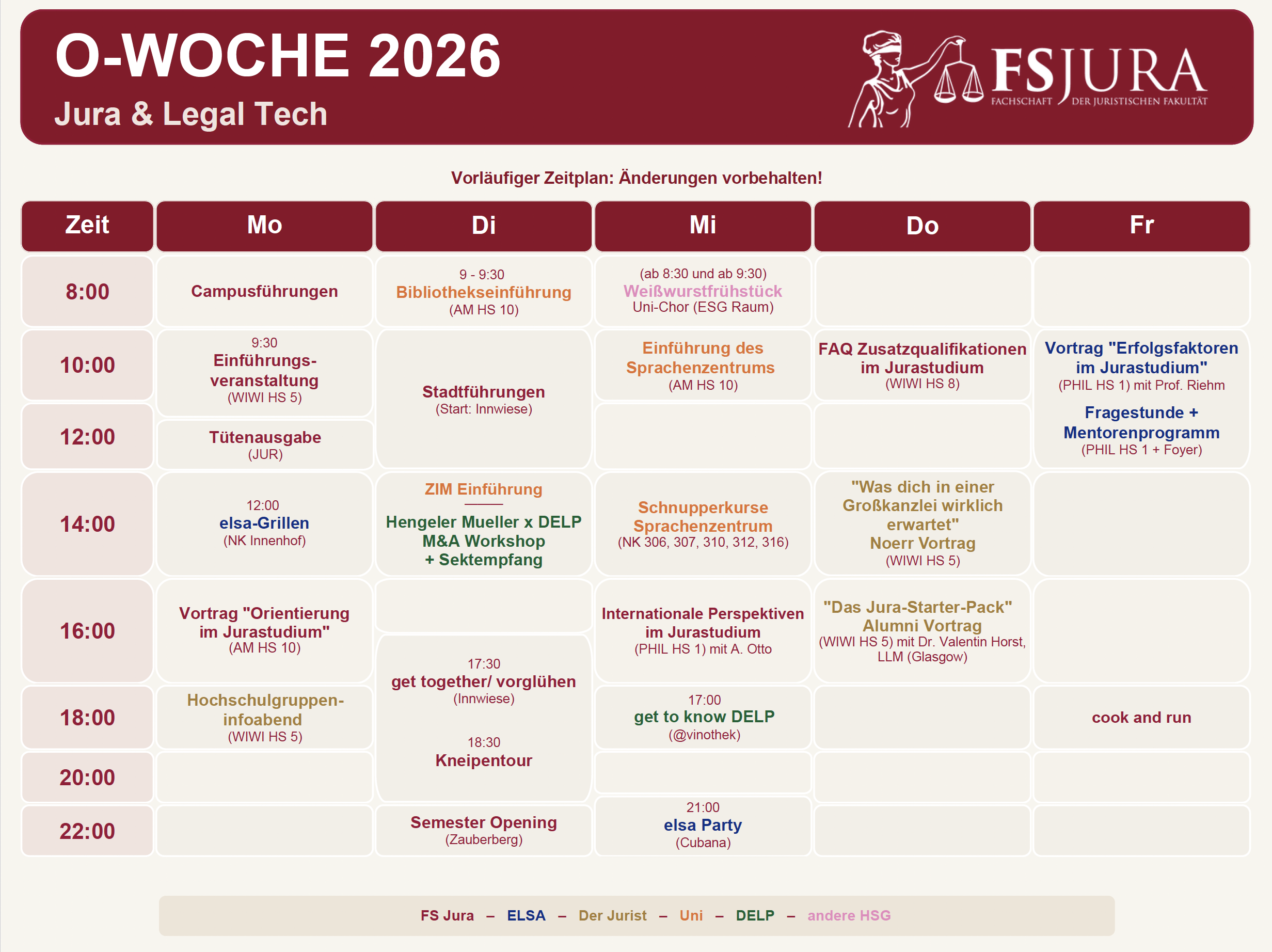 Ablaufplan