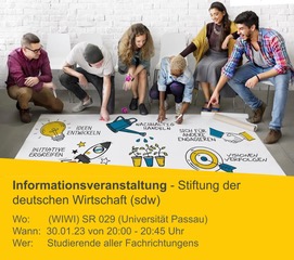 Flyer Informationsveranstaltung - Stiftung der deutschen Wirtschaft